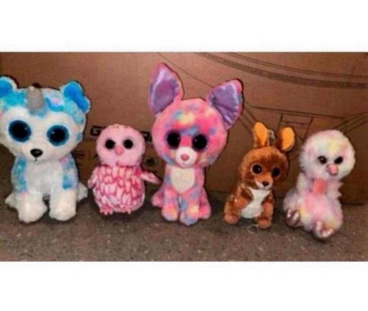 Ty Beanie Boo Knuffels - Diverse Dieren, Eenhoorn, Ophalen of Verzenden, Meerkleurig, Klein (minder dan 20 cm)