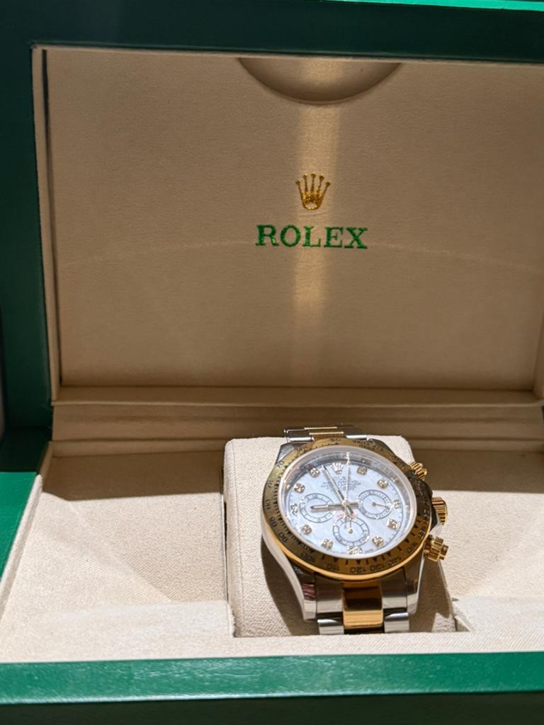 DAYTONA STAAL GOUD, Staal, Rolex, Ophalen of Verzenden, Zo goed als nieuw