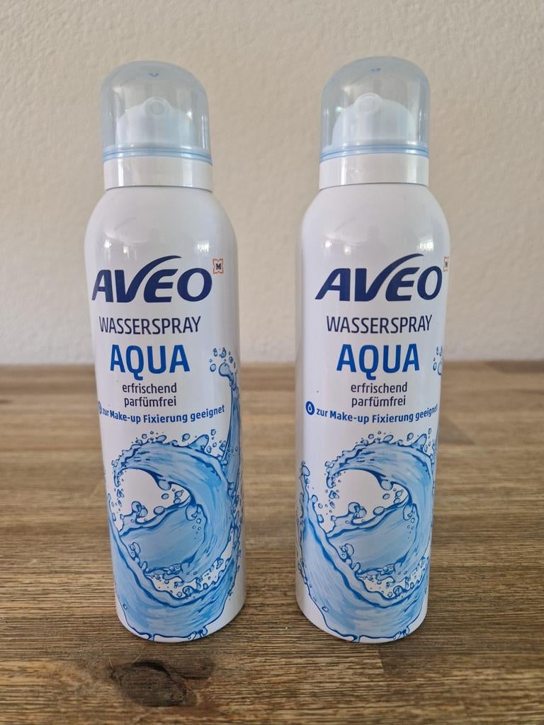 AVEO Wasserspray Aqua - Verfrissende Make-up Fixatie, Gehele gezicht, Wit, Nieuw, Ophalen of Verzenden