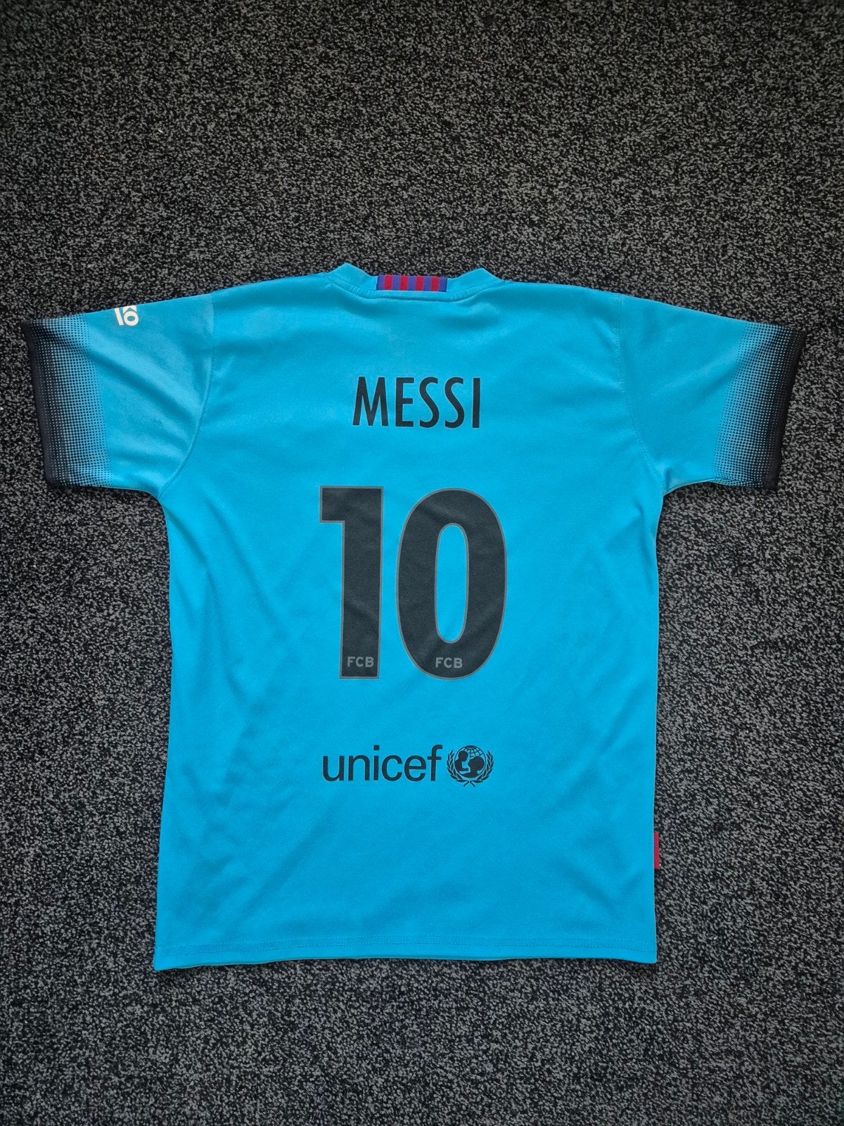 FC Barcelona Away Shirt 2015/16 Messi 10 Blue, Blauw, Nike, Ophalen of Verzenden, Gedragen