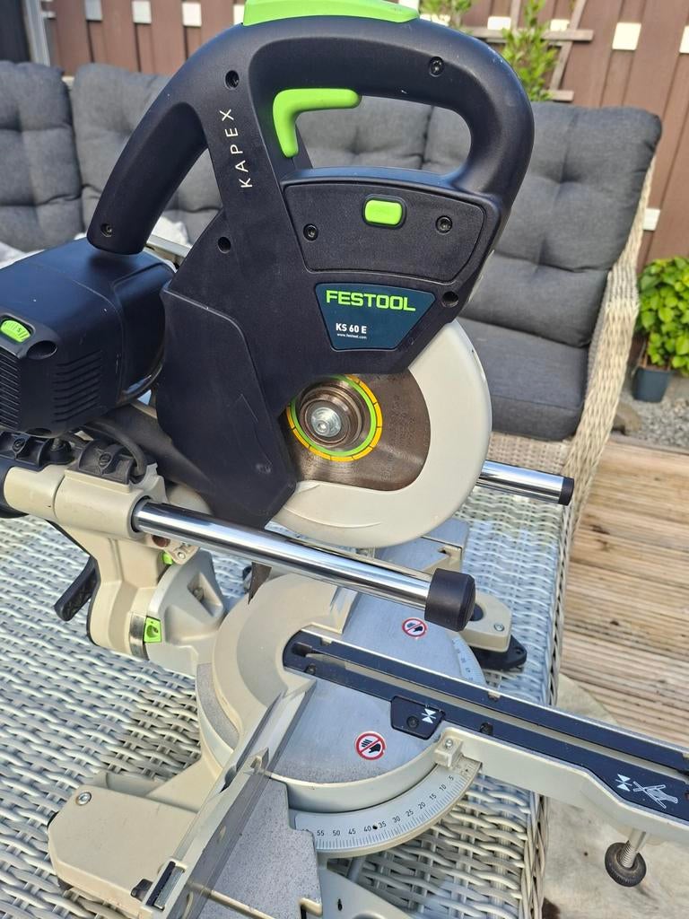 Festool kapex 60, Doe-het-zelf en Verbouw, Gereedschap | Zaagmachines, Ophalen, Zo goed als nieuw, Afkortzaag, 30 tot 70 mm