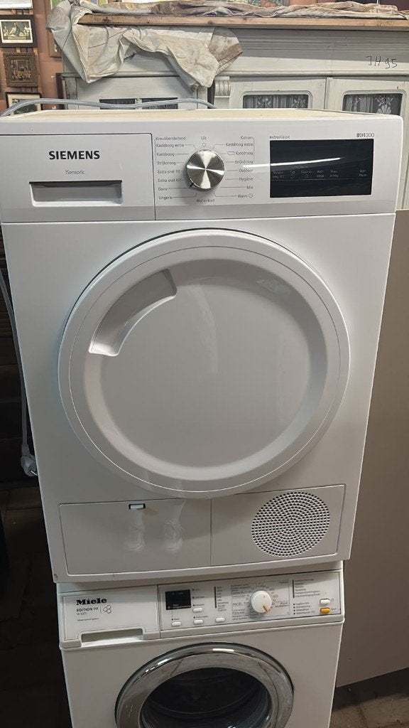 Siemens Condensdroger | Zo goed als nieuw, Witgoed en Apparatuur, Ophalen, 6 tot 8 kg, Minder dan 85 cm, Anti-kreukfase