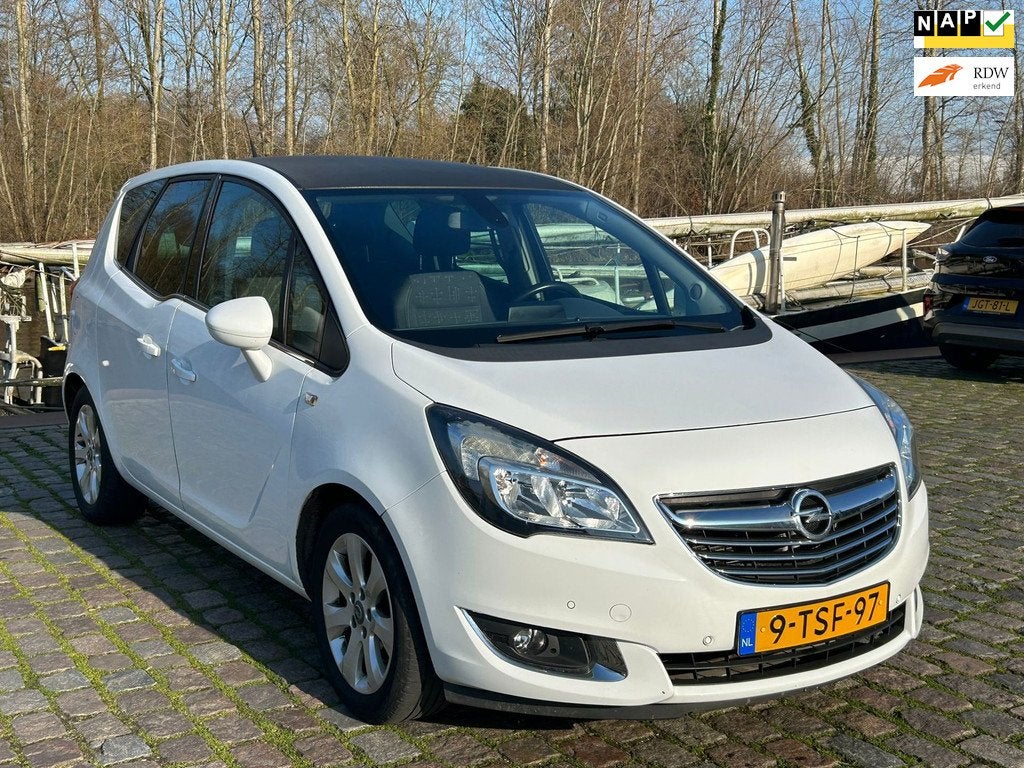 Opel Meriva 1.4 Turbo Cosmo 2e eigenaar dealer onderhouden n, Auto's, Voorwielaandrijving, Gebruikt, Euro 6, 4 cilinders