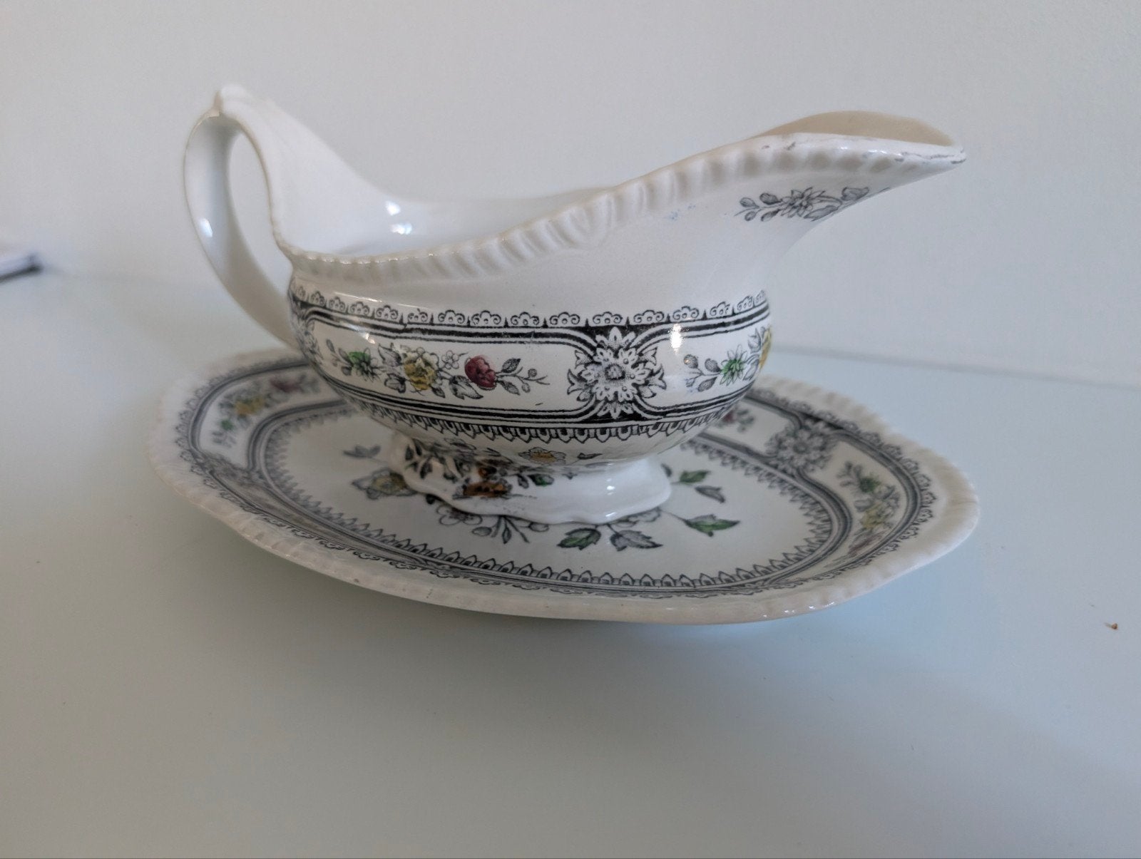 Vintage Wood & Sons Dorset juskom met schaal, Ophalen of Verzenden