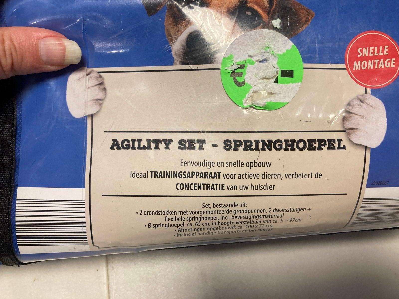 Agility set - springhoepel, Overige merken, Ophalen of Verzenden, Nieuw, Hondenspeelgoed