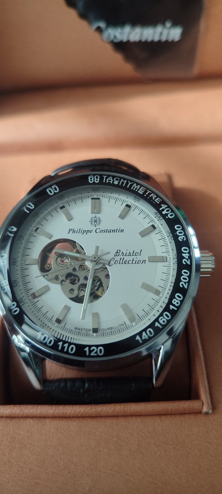 Philippe Costantin Bristol Collection Herenhorloge, Overige merken, Leer, Staal, Verzenden