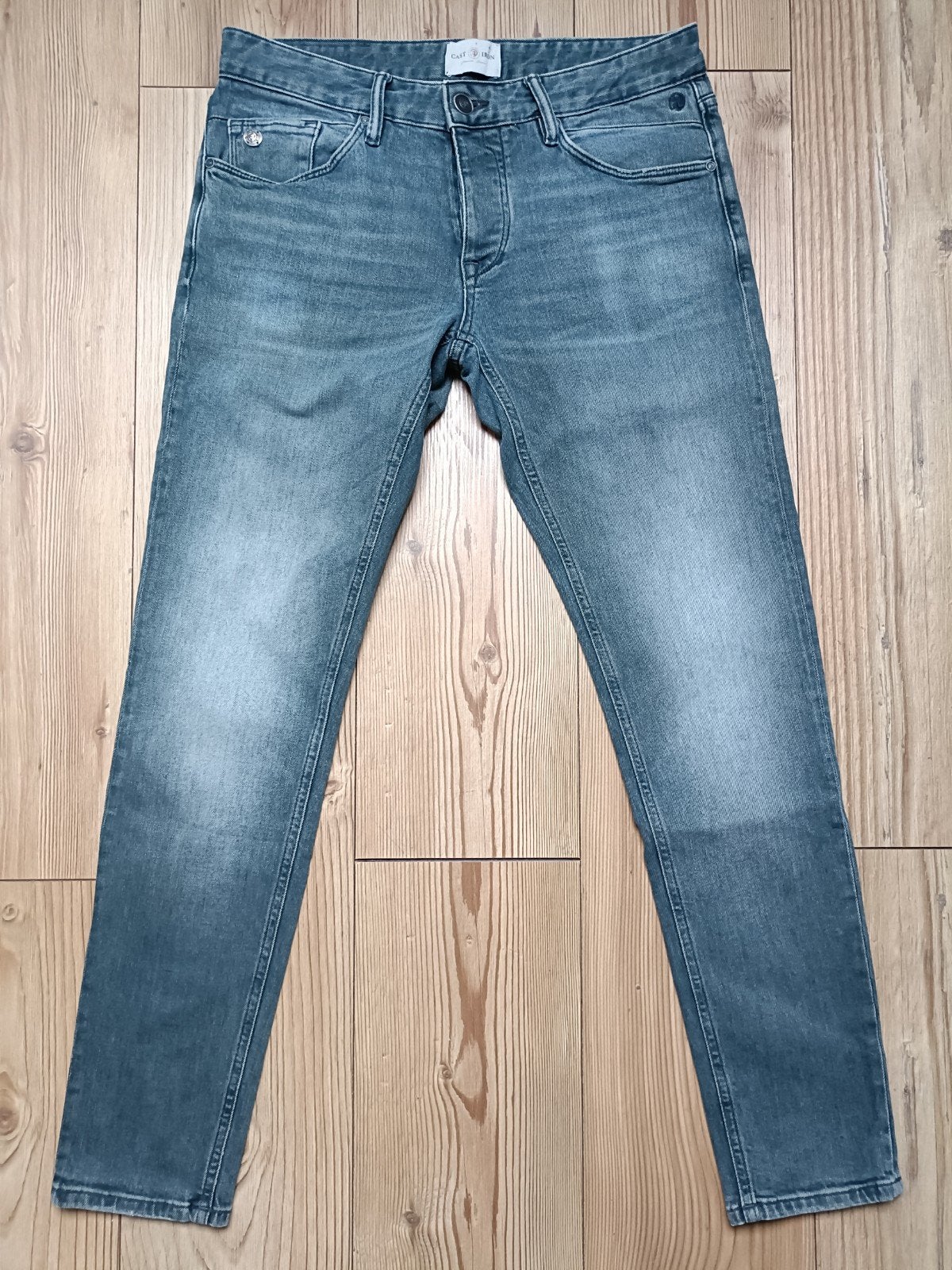 Cast Iron stretch maat 33-32, Kleding | Heren, Ophalen of Verzenden, Zo goed als nieuw, Blauw, W33 - W34 (confectie 48/50)