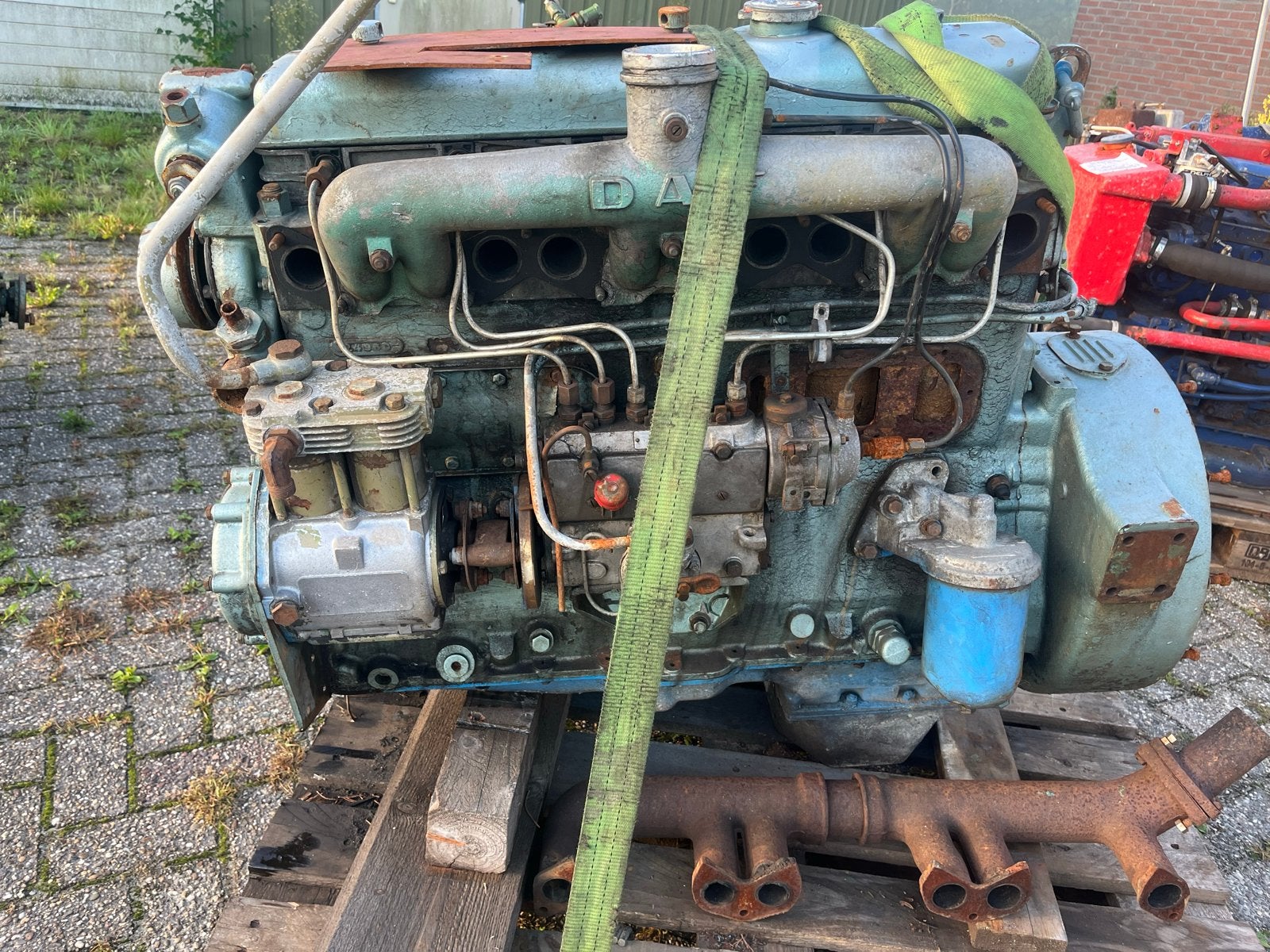 Daf scheepsmotor - mist startmotor , motor is los, Doe-het-zelf en Verbouw, Ophalen, Gebruikt, Dieselmotor, 1800 rpm of meer