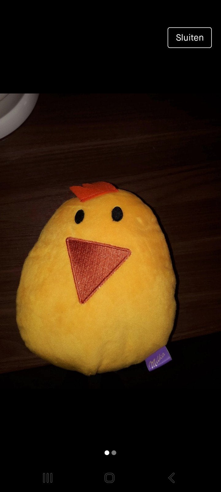 Milka kip knuffel, Kinderen en Baby's, Overige merken, Geel, Overige typen, Nieuw