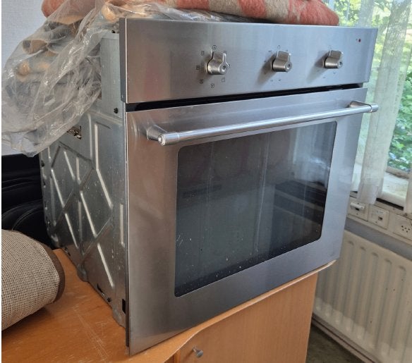 RVS Oven - Vrijstaand of Inbouw - 60x58x56cm, Witgoed en Apparatuur, Ophalen, Oven, 60 cm of meer, 55 tot 60 cm