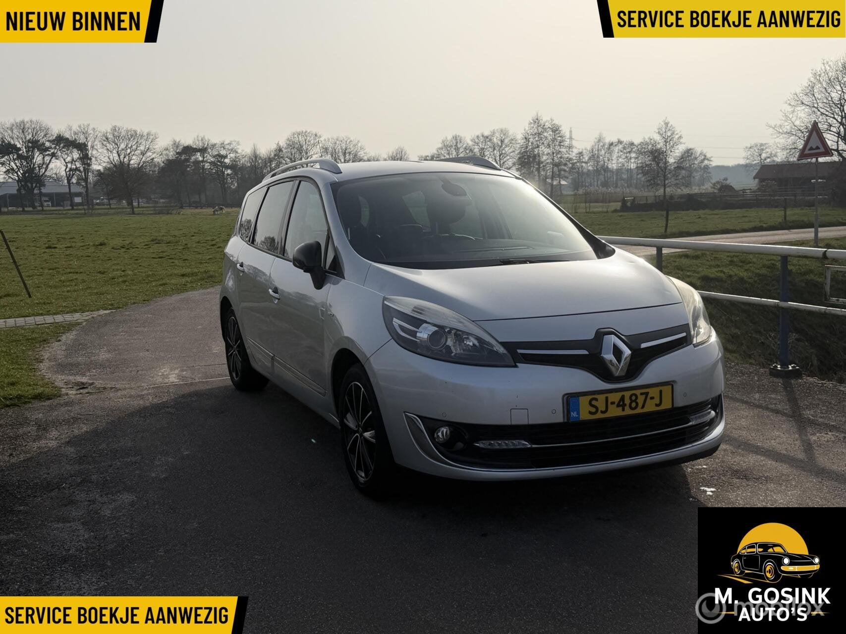 Renault Grand Scenic Bose 7p.Trekhaak airco apk nieuw 2027, Auto's, Voorwielaandrijving, Euro 5, Gebruikt, 4 cilinders