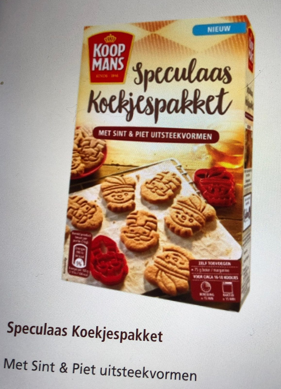 2 sinterklaas koekjes vormen nw, Ophalen of Verzenden, Taarten of Cupcakes, Bakvorm