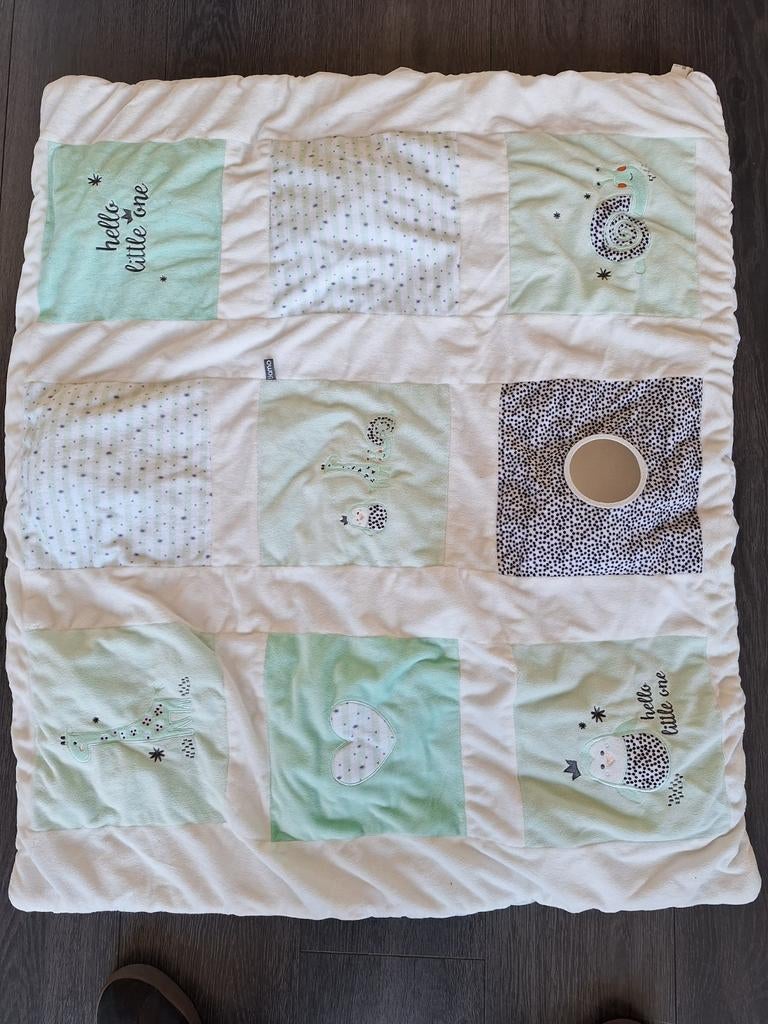 Tiamo boxkleed groen, Kinderen en Baby's, Boxen, Ophalen of Verzenden, Zo goed als nieuw, Rechthoekig, Boxkleed