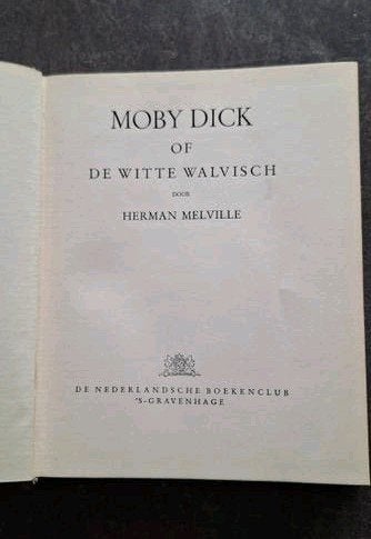 Moby Dick of De Witte Walvisch - Herman Melville, Ophalen of Verzenden, Gelezen, Herman Melville, Nederland