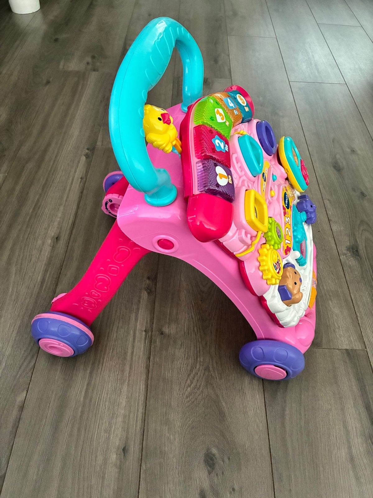 VTech Baby Walker Roze - Loopwagen met Activiteitenpaneel, Ophalen of Verzenden, Zo goed als nieuw, Overige typen, Met licht