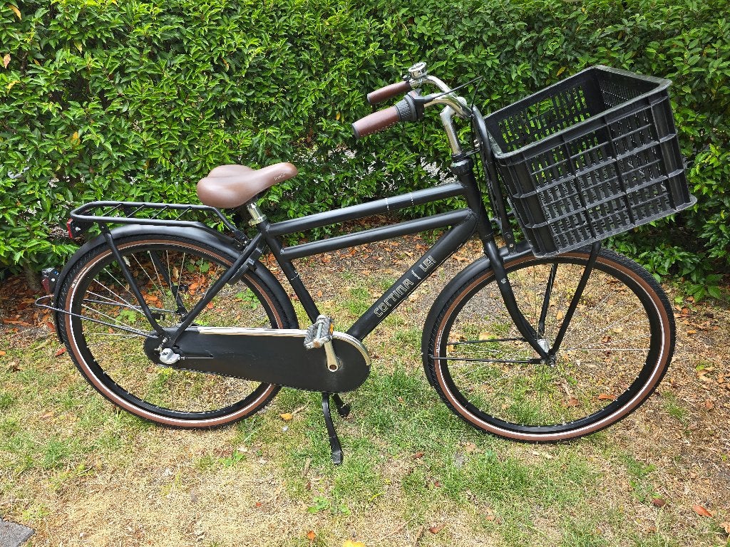 Cortina U4 jongens transportfiets 28 inch 3V, Fietsen en Brommers, Terugtraprem, Versnellingen, Zo goed als nieuw, Cortina