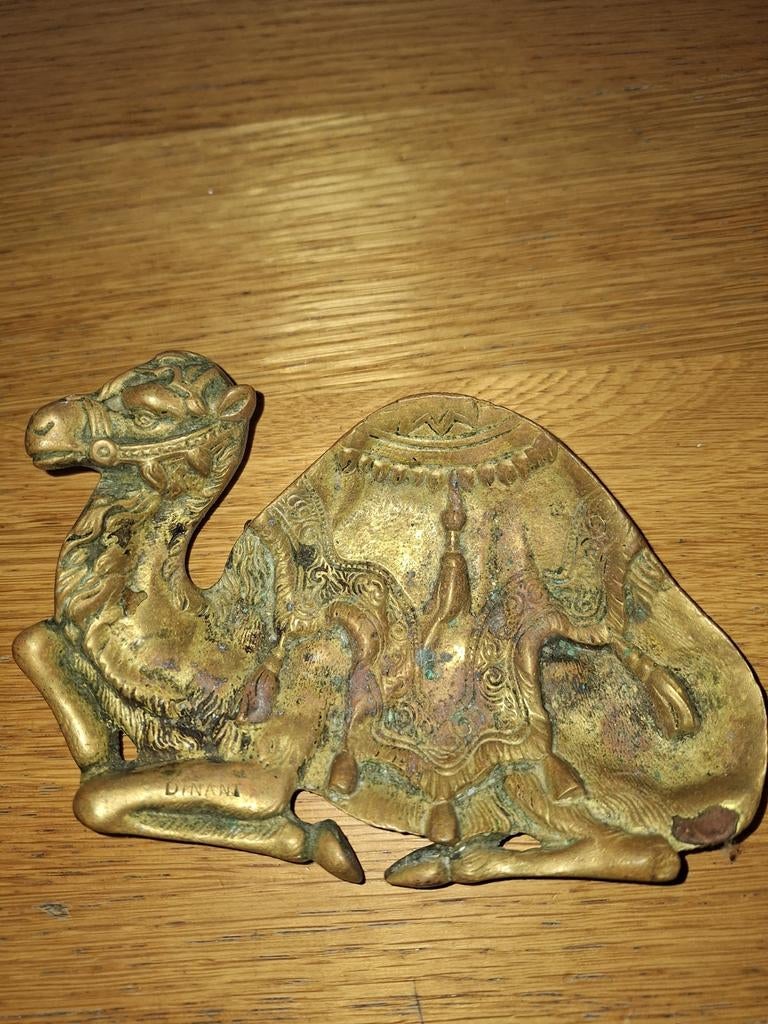 Koperen kameel asbak of schaaltje, Antiek en Kunst, Antiek | Koper en Brons, Ophalen of Verzenden