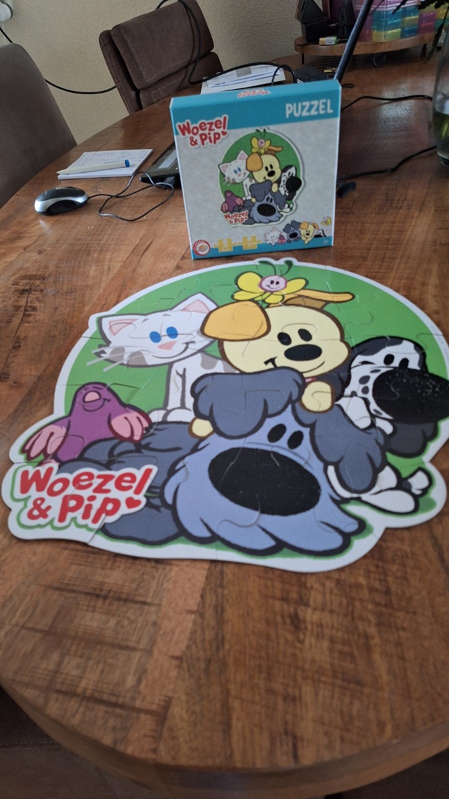 Woezel & Pip Legpuzzel - Zo goed als nieuw, Ophalen of Verzenden, Minder dan 500 stukjes, Zo goed als nieuw, Legpuzzel