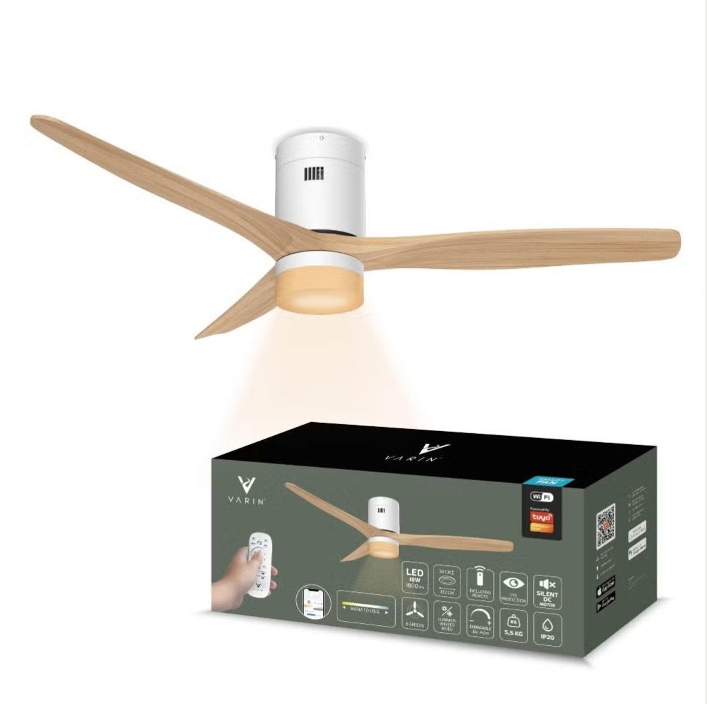 Varin Smart Ceiling Fan ZONDER LICHT (in doos), Ophalen, Nieuw, Torenventilator