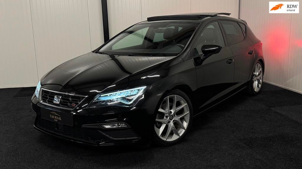 Seat LEON 2.0 TDI FR 2019 184PK FULLOPTION|RIJKLAAR, Gebruikt, 4 cilinders, Leon, Zwart