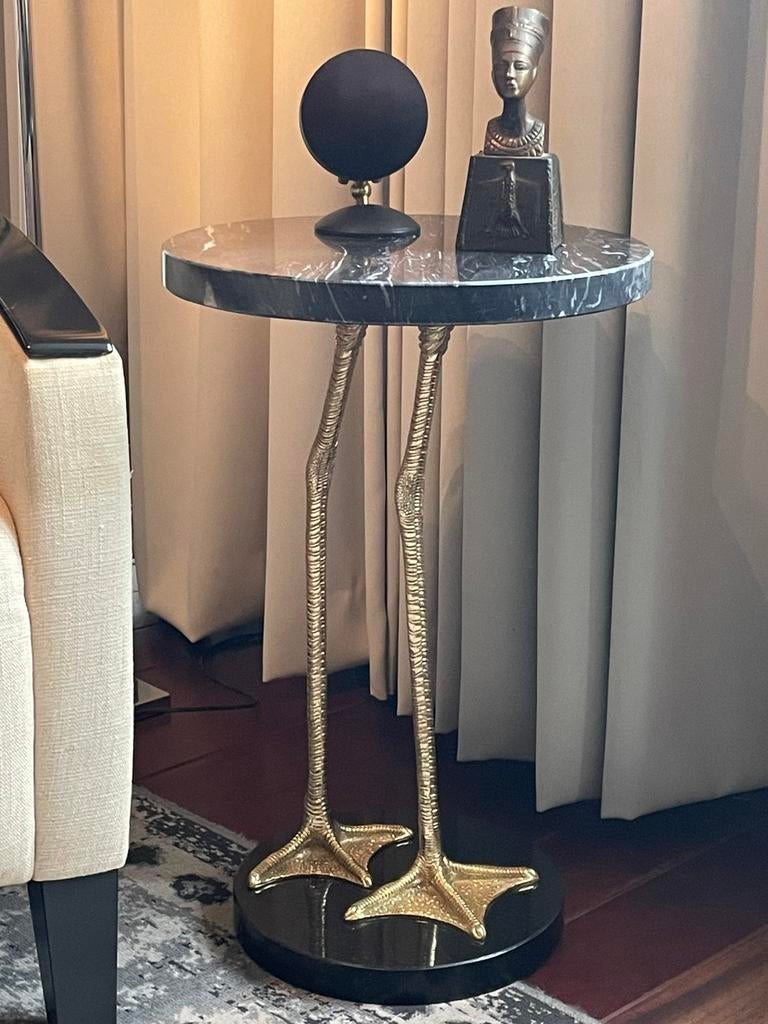 Bijzettafel Eichholtz lagoon, Ophalen, 50 tot 100 cm, Rond, Zo goed als nieuw