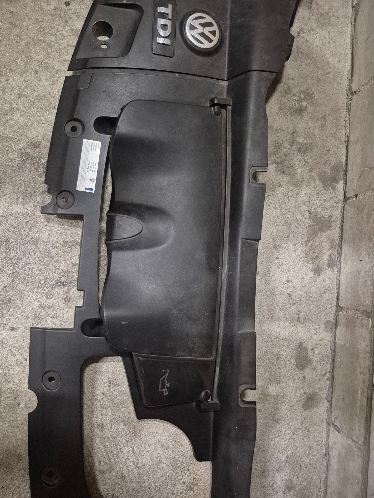 Motor en accu afdekplaat VW Transporter TDI T5, Ophalen of Verzenden, Gebruikt, Volkswagen