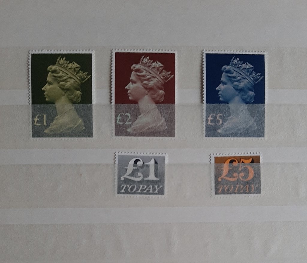 5 Postzegels Groot-Brittannië Postfris, Ophalen, Postfris