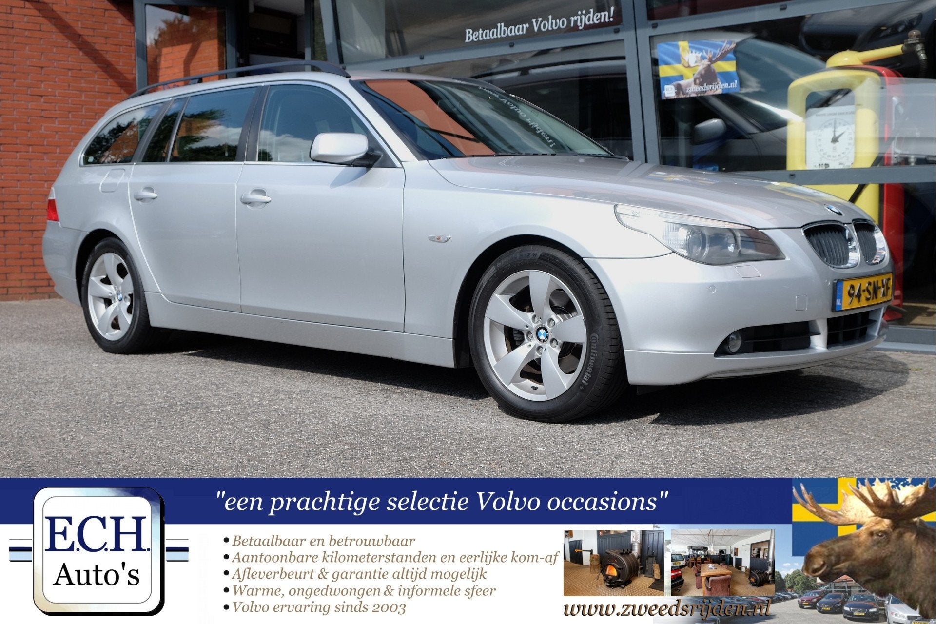 BMW 5 Serie Touring 525i 192 pk Aut. Executive, Leer, Auto's, Automaat, Achterwielaandrijving, Gebruikt, 1565 kg