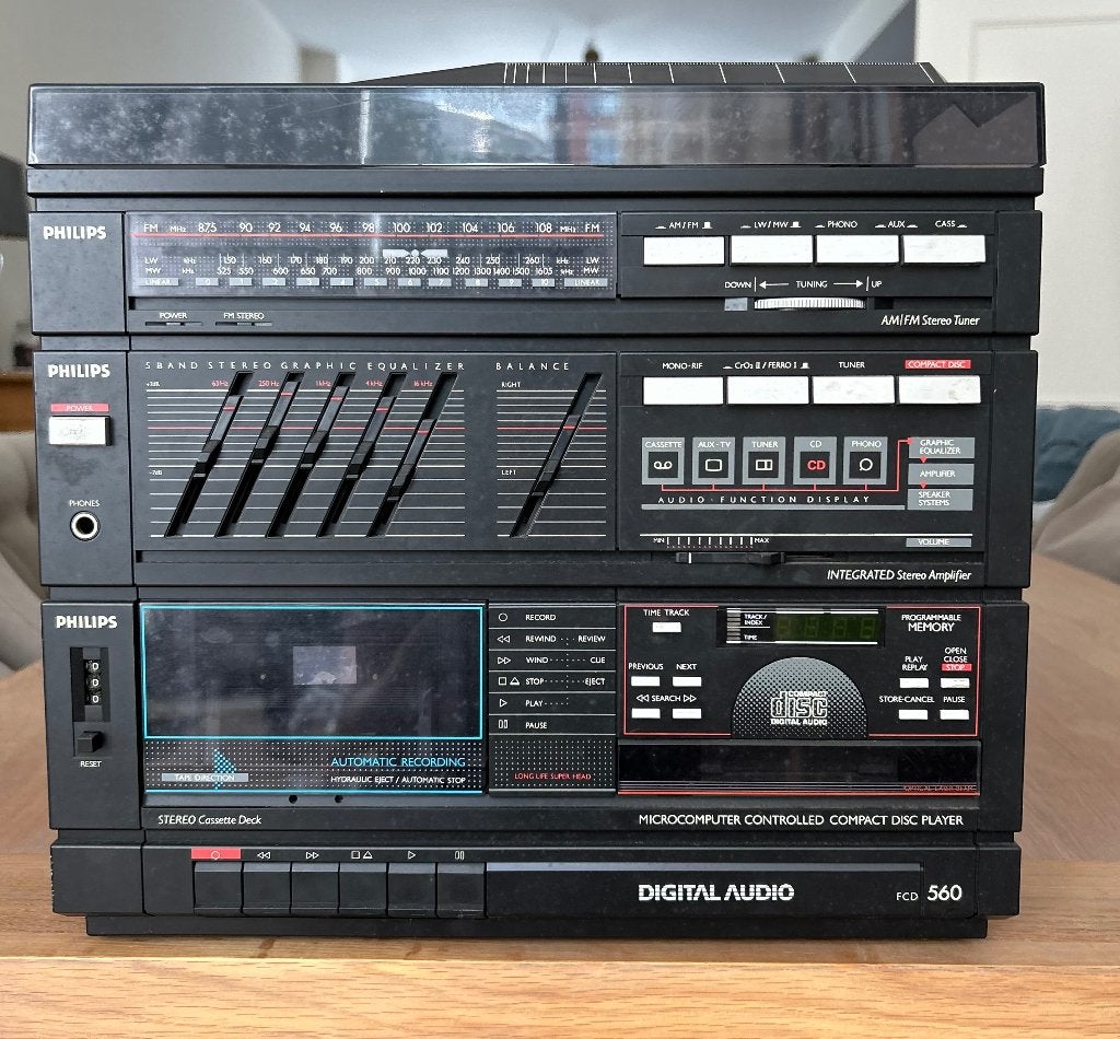 Vintage stereo installatie