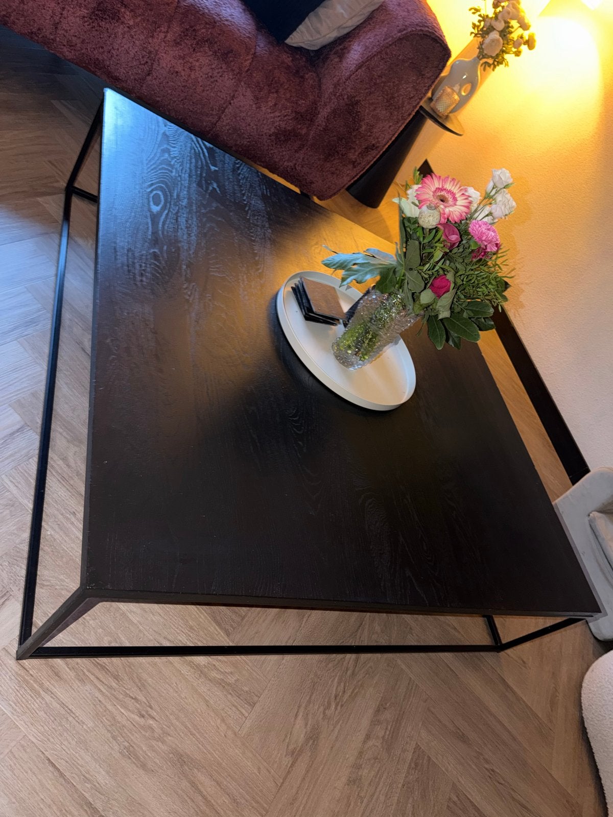 Salontafel 120x120, Ophalen, Gebruikt, 100 tot 150 cm, Vierkant