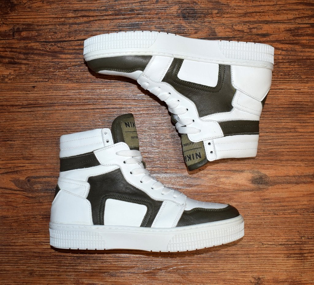 Nik & Nik - leren sneakers Lune Army - maat 34, Meisje, Schoenen, Nieuw, Nik&Nik