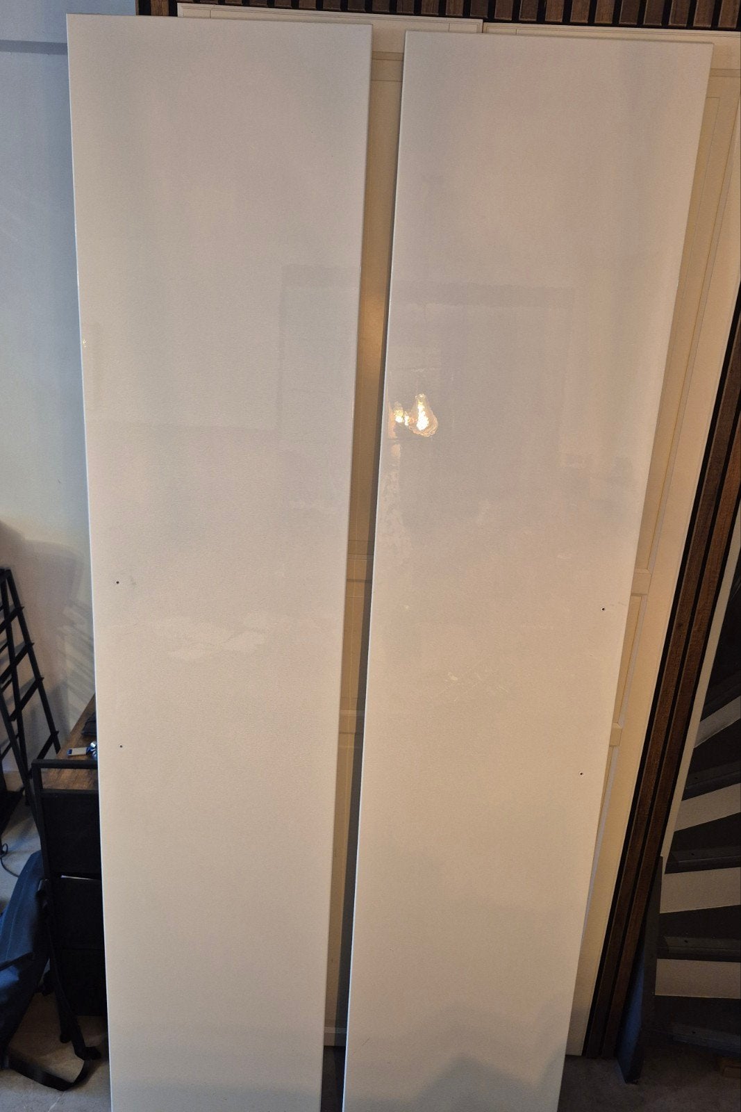 2 hoogglans witte Ikea Pax deuren 229x50 cm, Ophalen, 50 tot 100 cm, 200 cm of meer