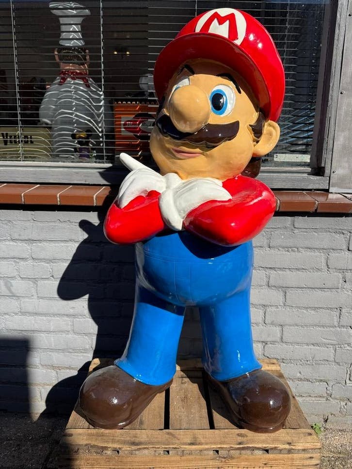 Grote Mario Standbeeld - Perfect voor Gamers & Verzamelaars, Verzamelen, Ophalen, ., Zo goed als nieuw, .
