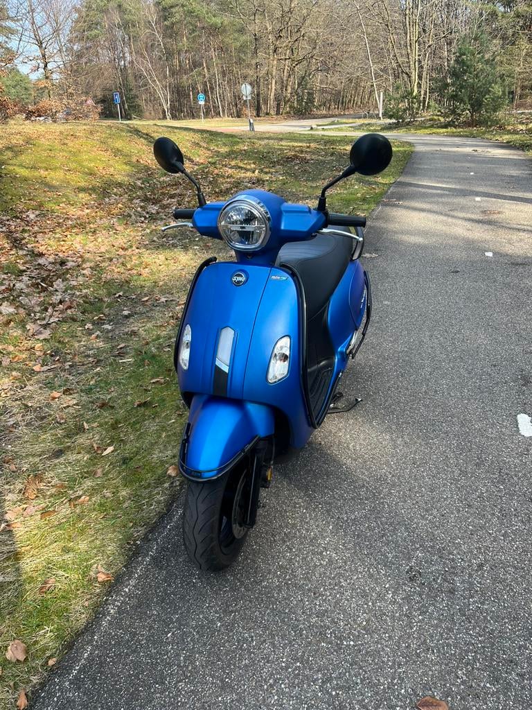 Sym Fiddle IV Mat Blauw Bj 2023 Snor, Ophalen, SYM, Zo goed als nieuw, Benzine