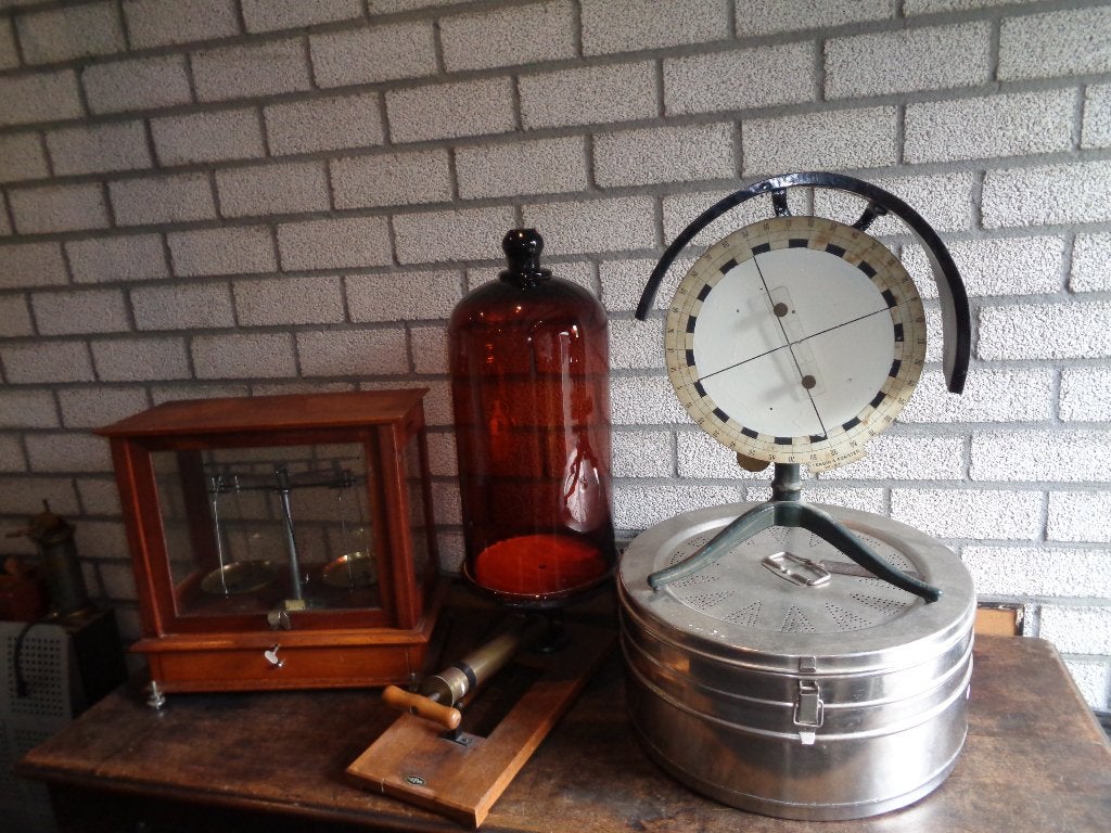 4 oude school instrumenten, Ophalen of Verzenden