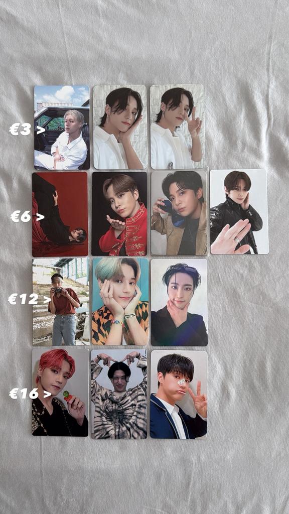 Ateez wooyoung jongho seonghwa yeosang pc photocards, Ophalen of Verzenden, Zo goed als nieuw, Foto of Kaart