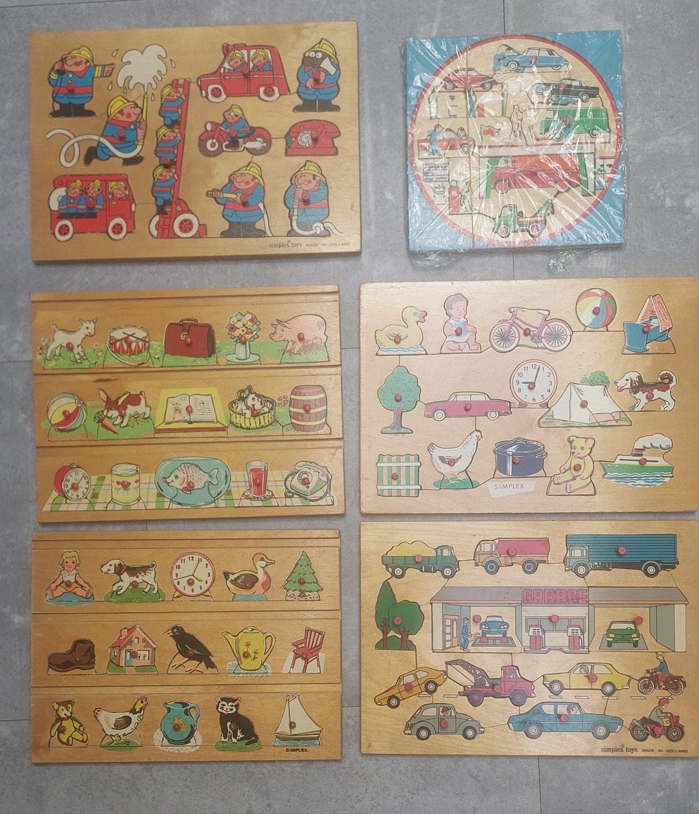 kinder speelgoed simplex leesplankje houten speelgoed, Ophalen of Verzenden, Gebruikt, Overige typen