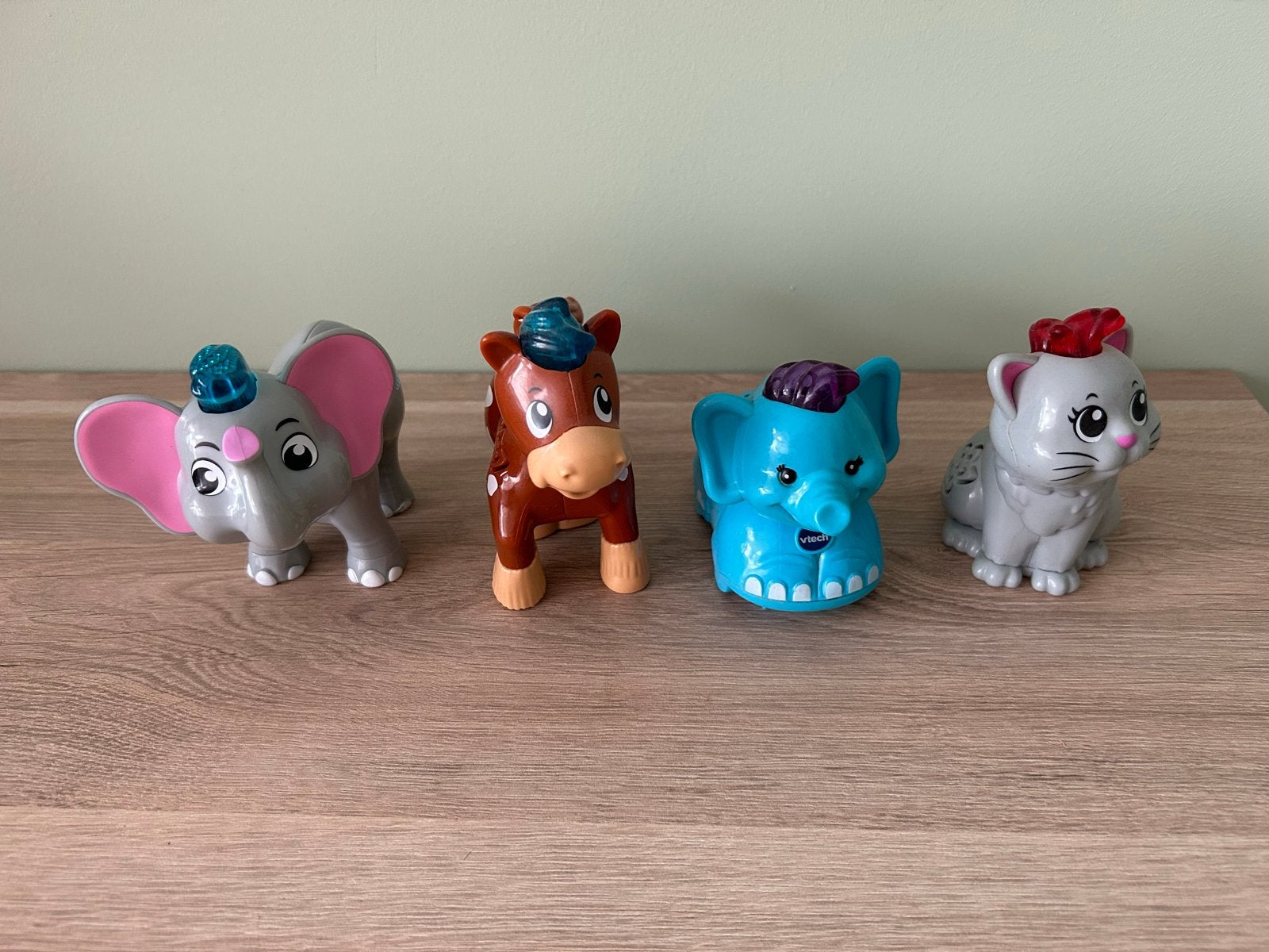 VTech Zoef Zoef Dieren: Olga Olifant, Owen Olifant, Loes Poe, Ophalen, Gebruikt, Overige typen, Met geluid