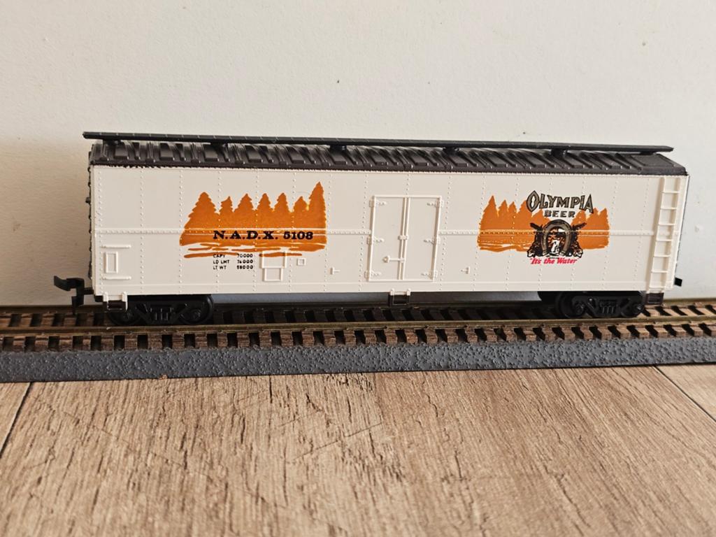 Modeltrein Ho boxcar,  wagon usa, Hobby en Vrije tijd, Modeltreinen | H0, Overige merken, Gelijkstroom, Wagon, Ophalen of Verzenden