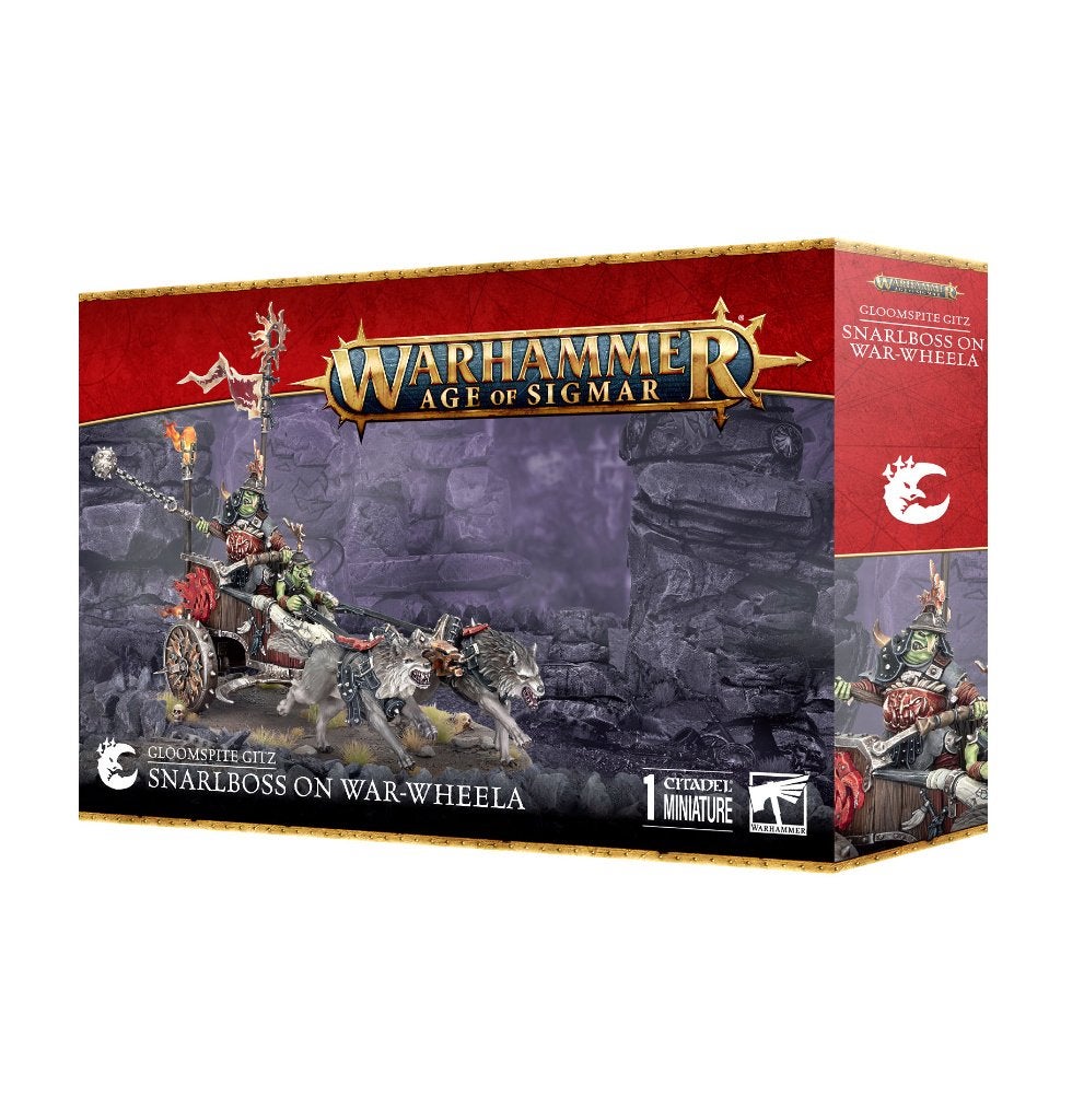 Warhammer AOS gloomspite gitz SNARLBOSS ON WAR-WHEELA, Ophalen of Verzenden, Nieuw, Warhammer, Figuurtje(s)