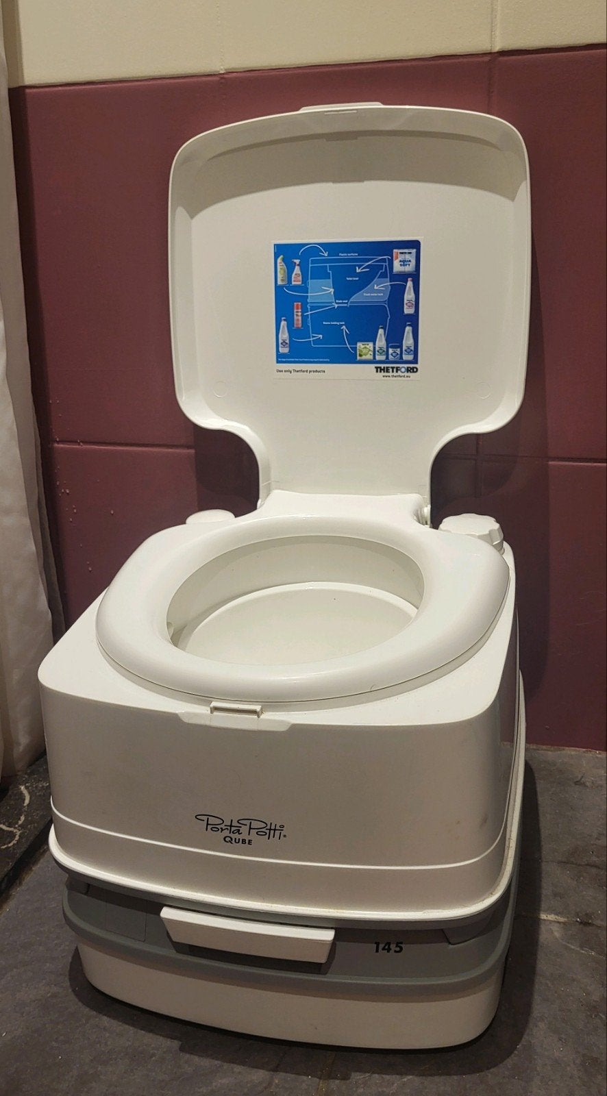 Thetford Porta Potti Qube 145 draagbaar toilet, Ophalen, Gebruikt