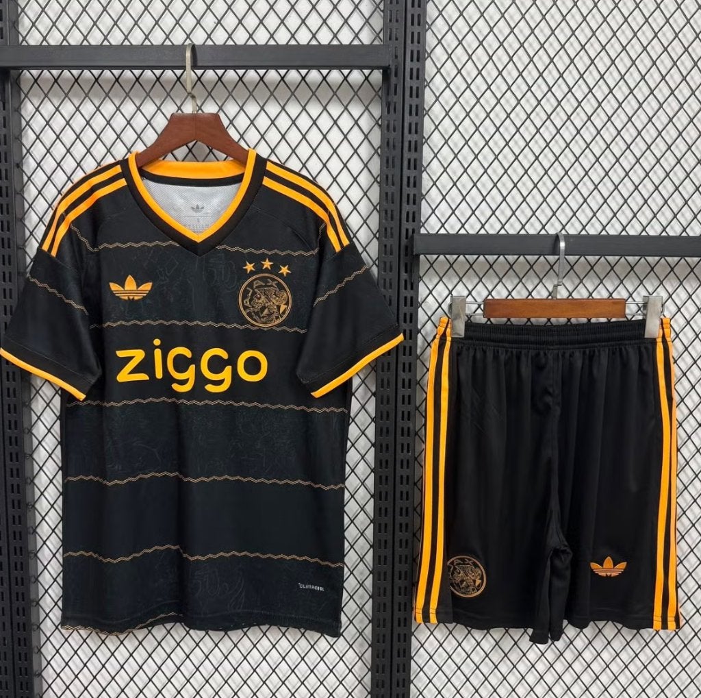 Ajax 26/27 Uit Tenue Kids - Maat 104, Kinderen en Baby's, Kinderkleding | Maat 104, Adidas, Verzenden, Jongen of Meisje, Nieuw