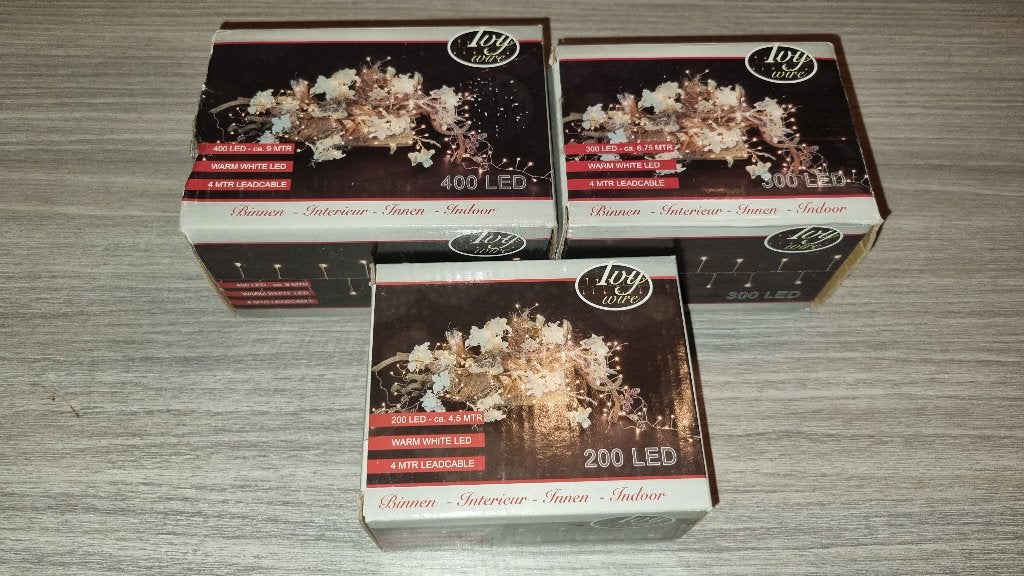 Kerst Ivy Koperdraad Verlichting! 200, 300 en 400 LED! NIEUW, Ophalen of Verzenden, Nieuw