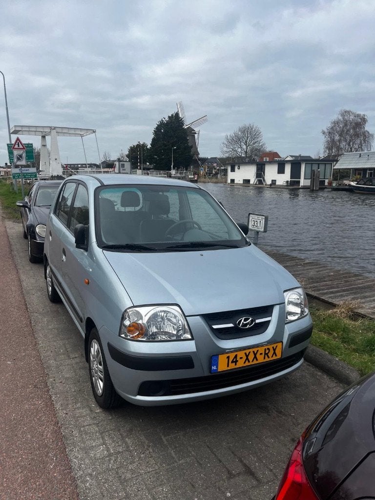 Hyundai Atos 1.1 2007 Blauw, Auto's, Hyundai, Voorwielaandrijving, Stof, 4 cilinders, Origineel Nederlands