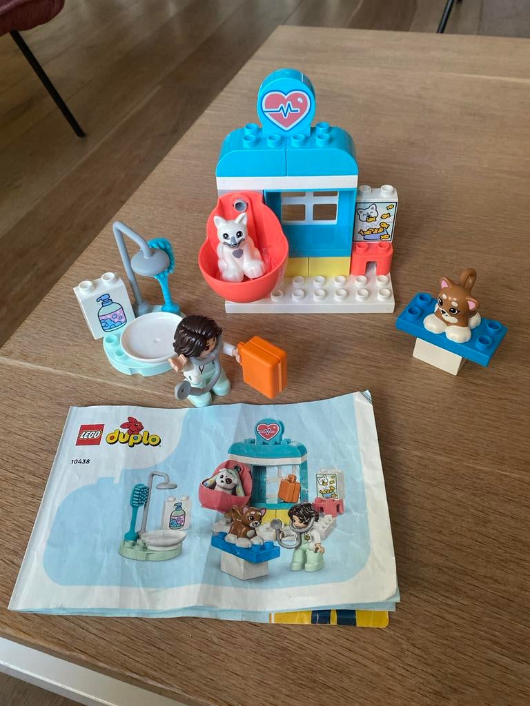 LEGO Duplo Dierenkliniek 10438, Ophalen, Overige thema's, Zo goed als nieuw, Compleet