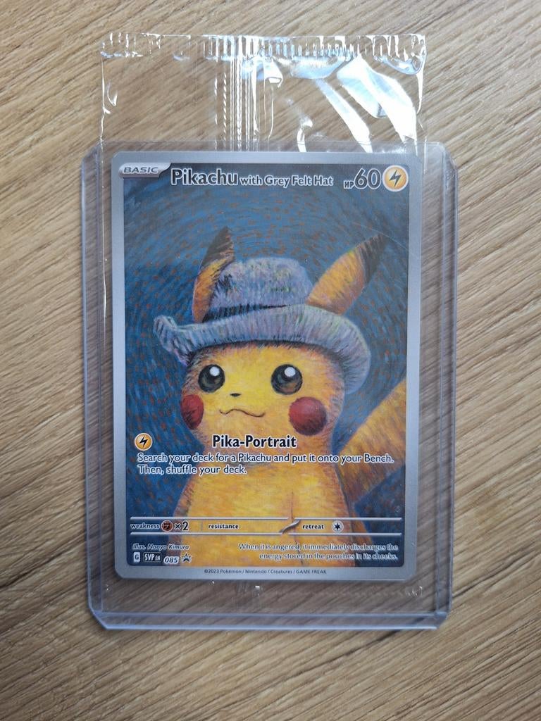 Pikachu with Grey Felt Hat, Ophalen, Nieuw, Losse kaart