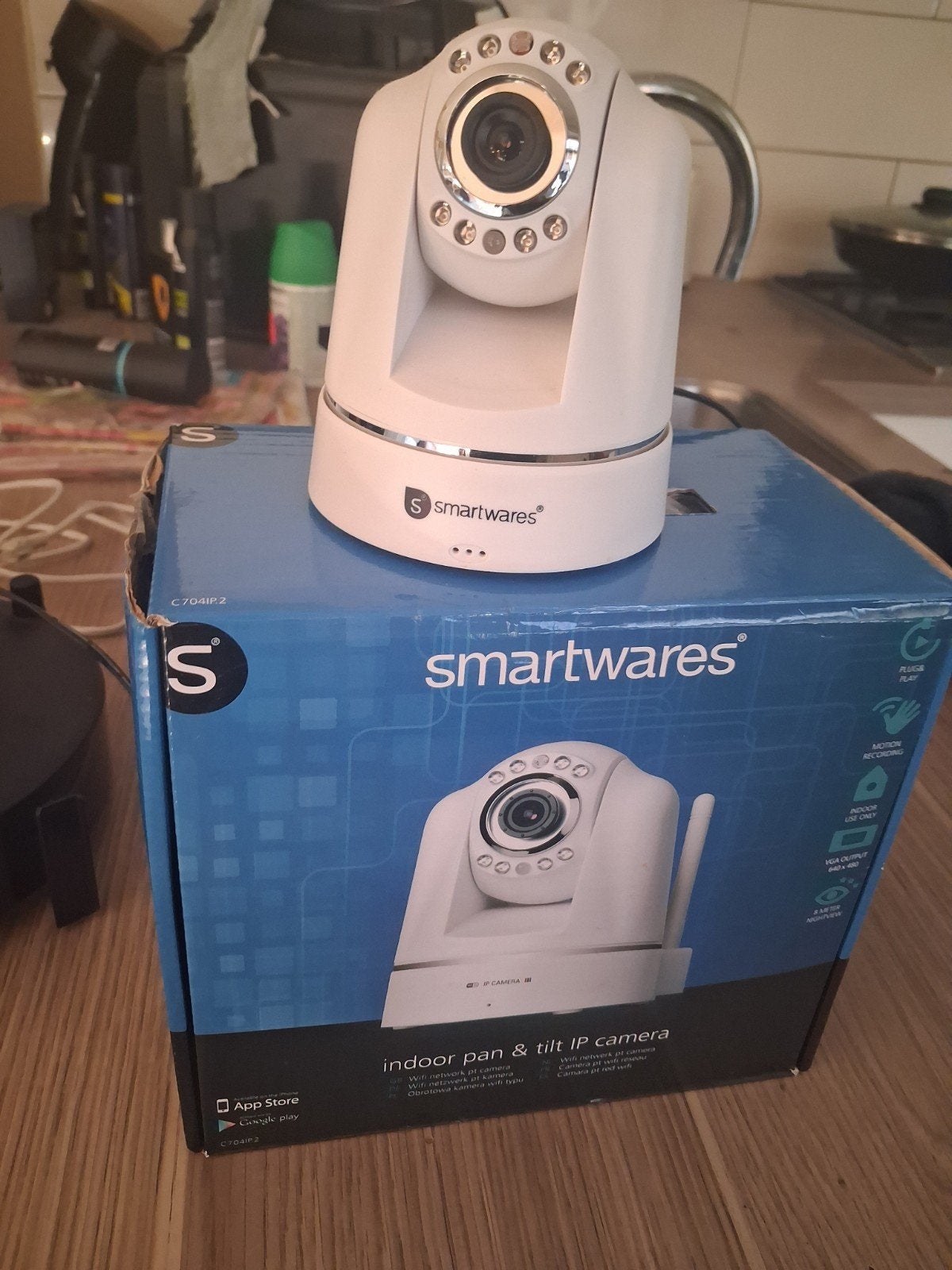 Smartwares Indoor Pan & Tilt IP Camera - Nieuw in doos, Verzenden, Nieuw, Binnencamera