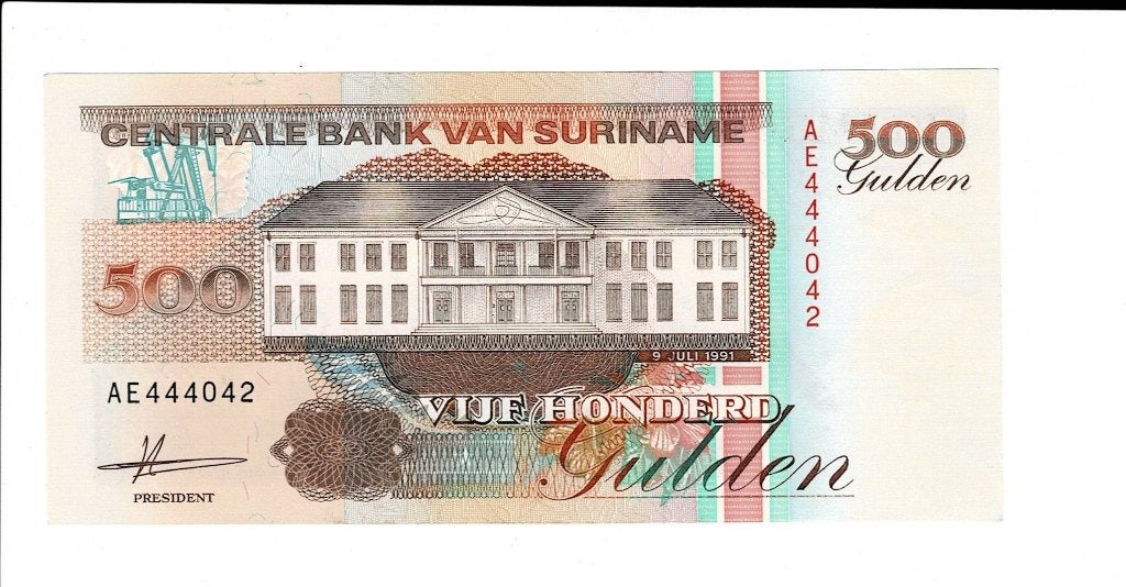 Suriname, 500 gulden 1991 - UNC, Verzenden, Zuid-Amerika