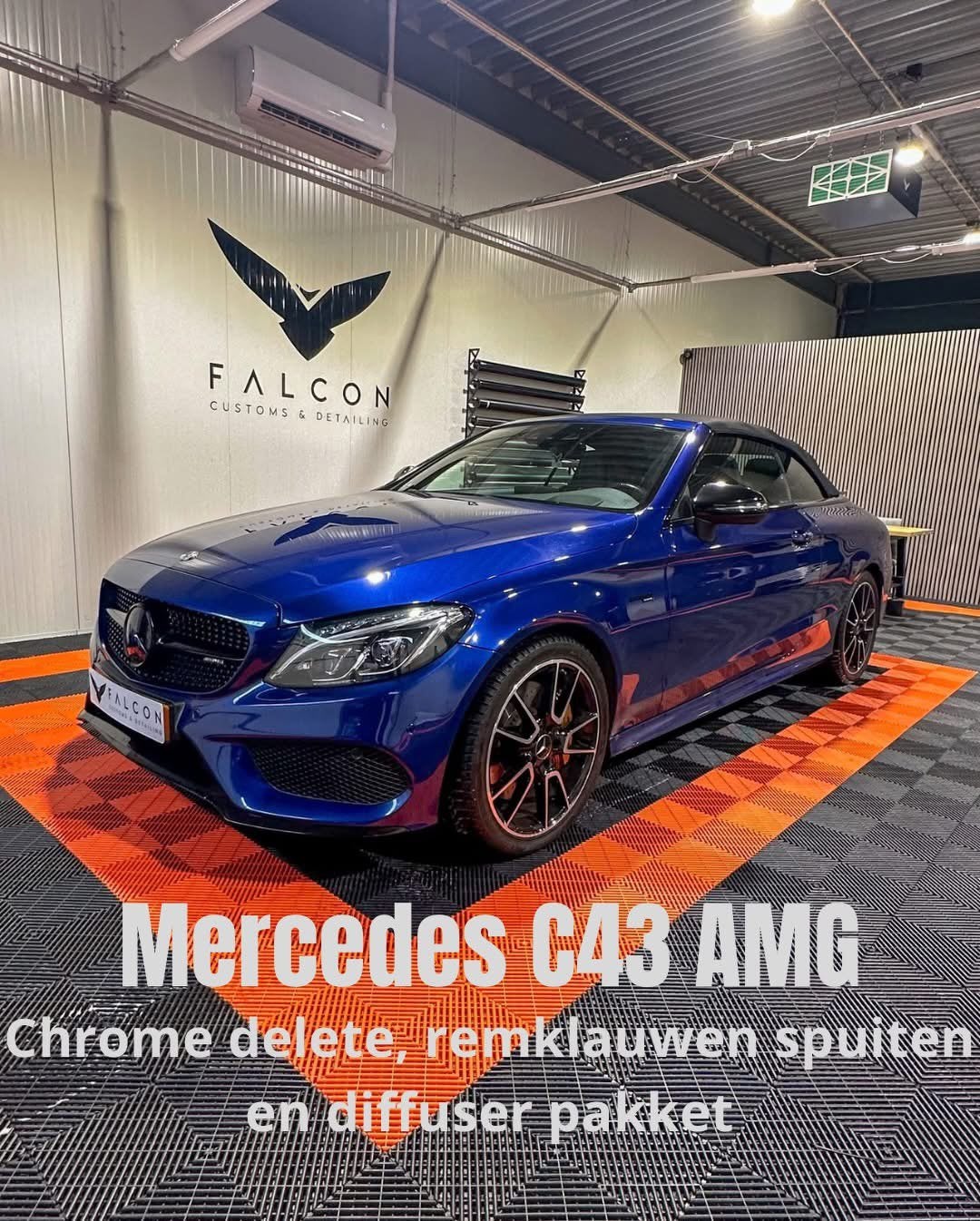 Mercedes-Benz - C43 AMG Cabrio - full options - btw auto, Automaat, Adaptive Cruise Control, Zwart, 1770 kg