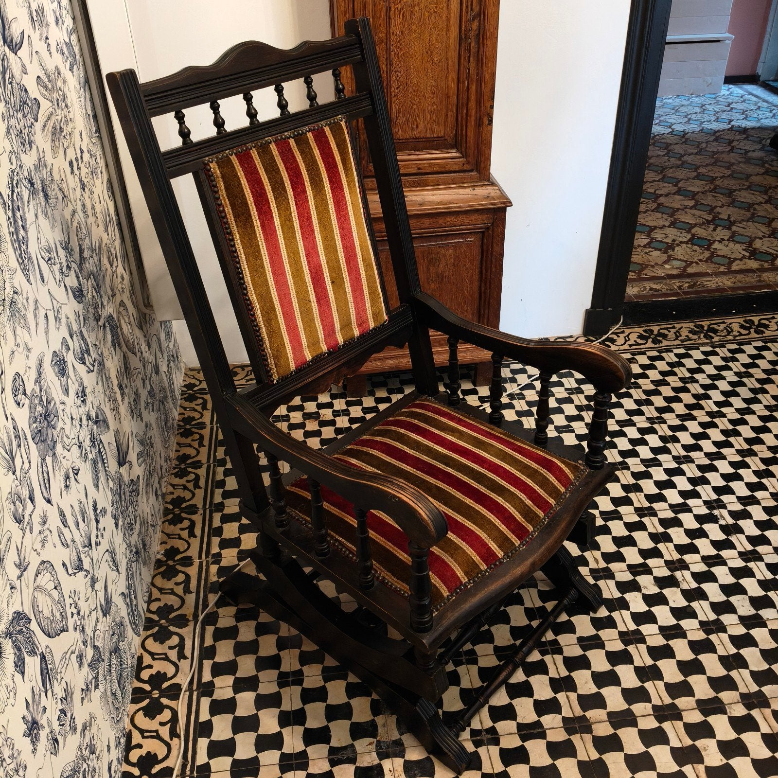 ❤️ Franse antieke schommelstoel, Ophalen